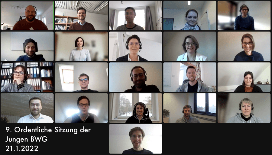 9. Ordentliche Sitzung der Jungen BWG