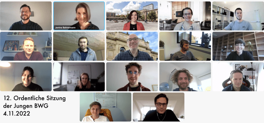 12. Ordentliche Sitzung der Jungen BWG